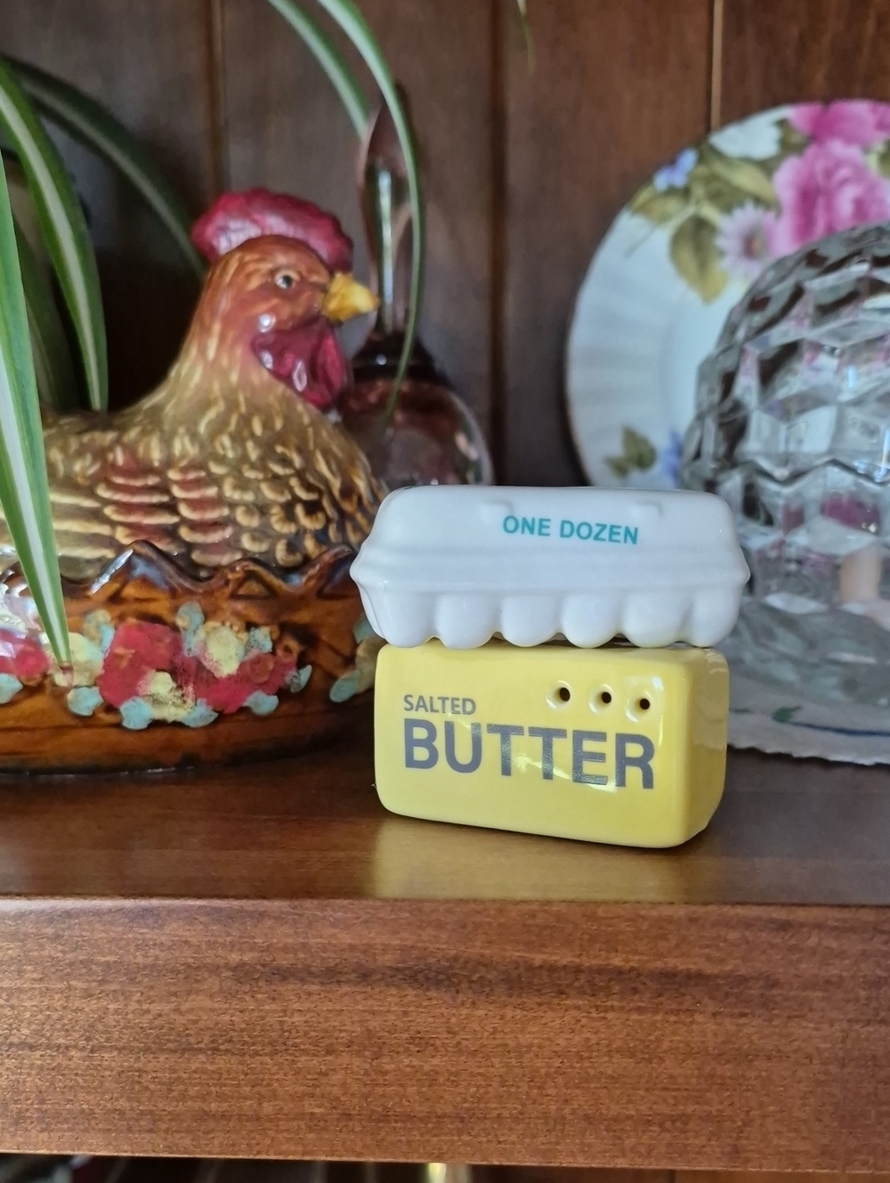 Salted Butter Ceramic Salt Shaker - Yellow & White